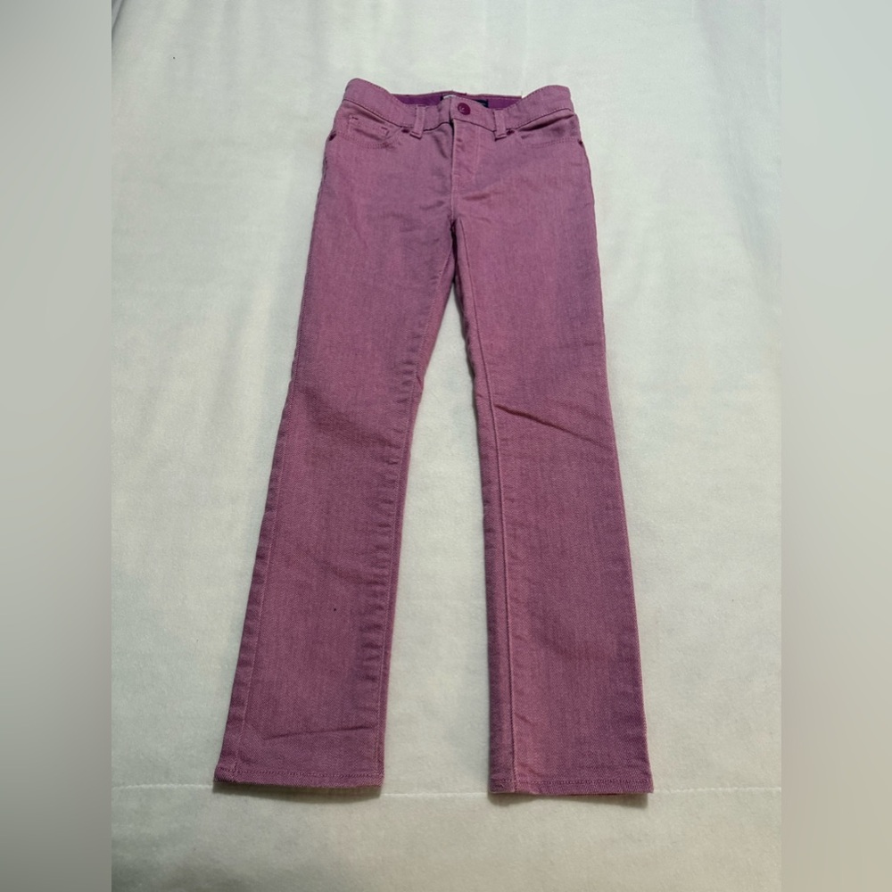 Lavender Levi’s skinny tinted jeans with long sleeve  top